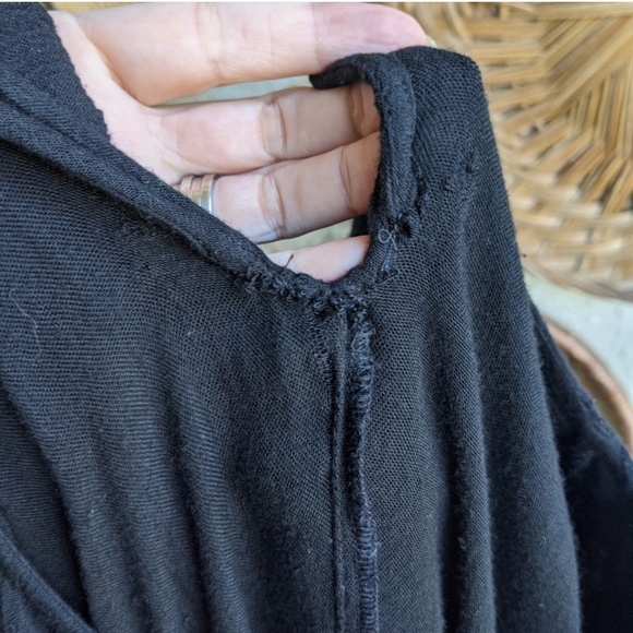 Free People XS Te Amo Mini Dress Embroidered Black - Picture 15 of 16